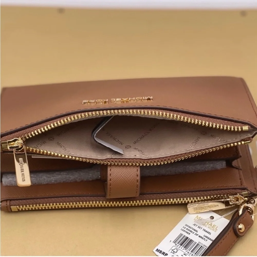 Michael Kors DoubleZip Wallet Wristlet Luggage